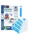 Vacuum Storage Bags - Pack of 6 (1Jumbo/2 Large/2 Medium/1 Pumps) Re-usable Travel Compression Storage Bags For Clothes, Comforters &amp; Blankets - Space Saver Bags with Hand Pump