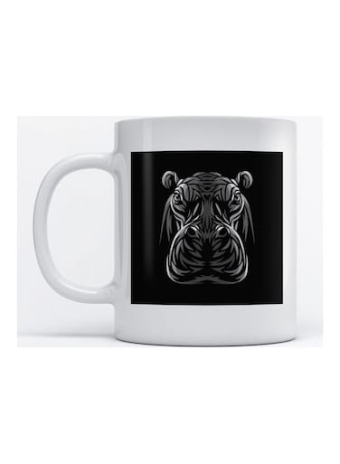 Mug Hippo for Coffee and Tea White