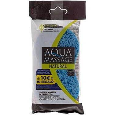 Aqua Massage Large Cellulose Bath Sponge &ndash; Soft, Superabsorbent, Hypoallergenic, Eco-Friendly, Available in Assorted Non-Toxic Colors