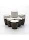 Restaurantware RWA0302B-25 8 ounces Wide Black Disposable Ripple Wall Coffee and Tea Cup 25 count, Paper