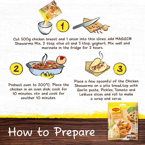 Nestle Maggi Shawarma Mix 40g Pack of 10