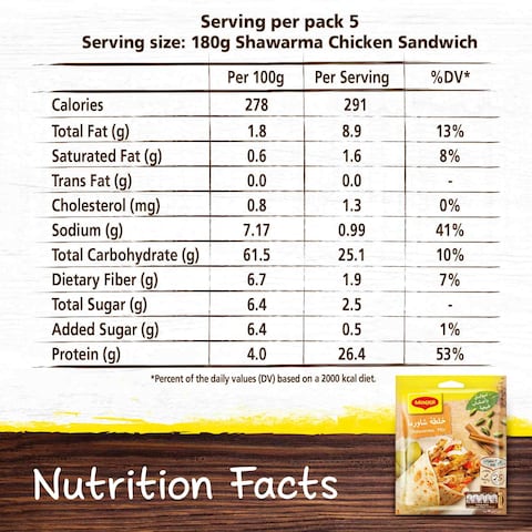Nestle Maggi Shawarma Mix 40g Pack of 10