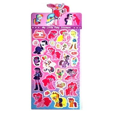Colorful Pony Character Decorative Stickers STK003, Multicolor
