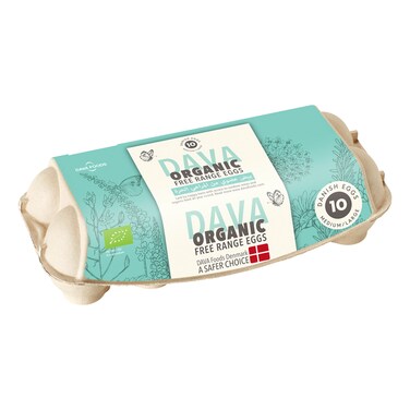Dava Organic Free Range Eggs, 10 PCS