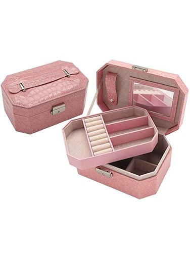 Jewelry Box Necklace Earring Container Boxes Makeup Case Jewelry Organizer Birthday Gift