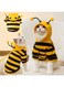 Tazweeq Cat Bee Antennae Costume Hoodies,Cute Bee Stripes,Dog Kitten Puppy Pet Apparel (Small,Yellow&amp;Black)