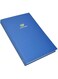 FIS FSACLTC4Q73 4 Quire Azure Laid Paper Ledger Book, 210 mm x 330 mm Size, Blue