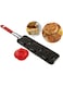 GulfDealz Kitchen Durable Utensil for Outdoor, Picnic and Barbecue Party Non-Stick Design Crab Cake Basket and Press, Stainless Steel Material - Black