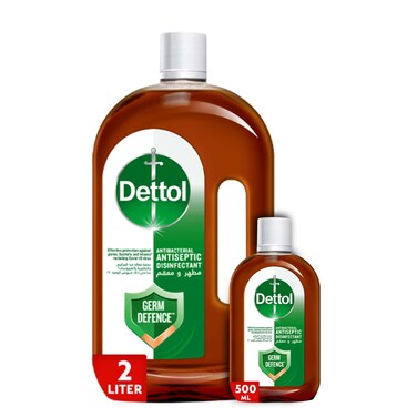Dettol Antiseptic Antibacterial Disinfectant Liquid, 2L + 500ml