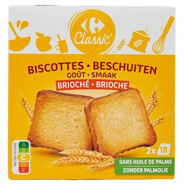 Carrefour Classic Brioche Rusk, 300g