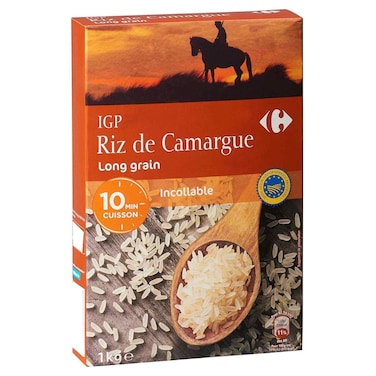 Carrefour Extra Camargue Long Grain Rice 10 Minute Cook, 1kg