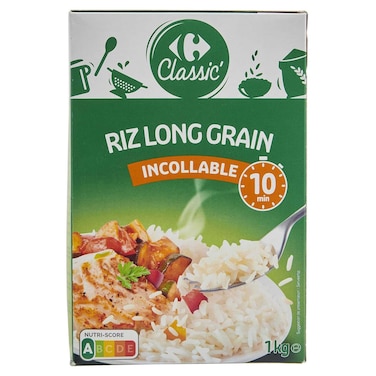 Carrefour Bio Organic Non Sticky Rice, 1kg
