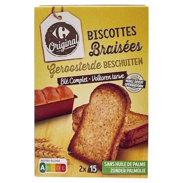 Carrefour Original Wholemeal Rusks, 270g