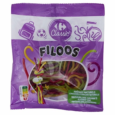 Carrefour Classic Fruity Candy Strands, 200g