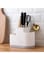 Joyzzz Utensil Caddy, Rack Plastic Draining Inserted Knife Block Flatware Organizer, Multifunction Kitchen Storage, Cutlery Holder for Chopsticks Spoons, Suitable for Kitchen Utensils Tableware