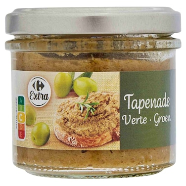 Carrefour Extra Green Olive Tapenade, 100g