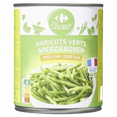 Carrefour Classic Extra Fine Green Beans, 800g