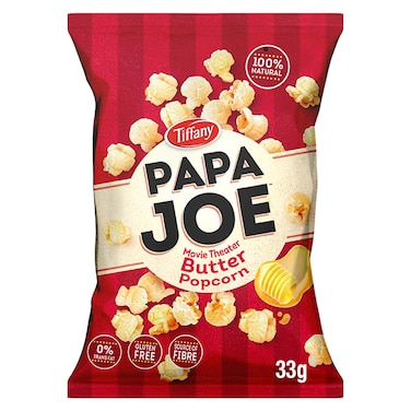 Tiffany Papa Joe Movie Theatre Butter Popcorn 33g