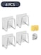 4-Piece Adhesive Sponge Holder for Kitchen Sink, 304 Stainless Steel Sponge Holder Sink Kitchen Accessories