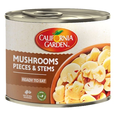 California Garden Mushroom Pieces And Stems, 184g