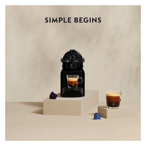 Nespresso&nbsp;Inissia coffee machine by&nbsp;Nespresso, Black - UAE Version