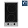 Beko 30cm Builtin Ceramic Electric Hob, 2 Cooking Zones(Domino),Front Zone(&Oslash;140 mm),Back zone(&Oslash;180 mm), Mechanical Control Knob, HDCC32200X(Inox)