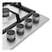 Beko 60cm Builtin Gas Hob, Full Safety,4 High Efficiency Gas Burner,Cast Iron Pan Support,Integrated Ignition, Front-left Zone(5 Kw),HIAW64225SXL(Inox)