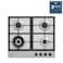 Beko 60cm Builtin Gas Hob, Full Safety,4 High Efficiency Gas Burner,Cast Iron Pan Support,Integrated Ignition, Front-left Zone(5 Kw),HIAW64225SXL(Inox)