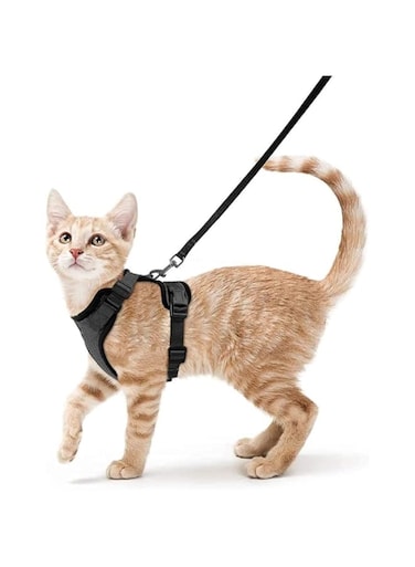 Orchid M TIM Cat Harness and Leash for Walking, Escape Proof Soft Adjustable Vest Harnesses for Cats, Easy Control Breathable Jacket (XS)