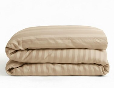 ZONE Multi-Colored Luxury Stripe Duvet Cover - Beige, Single (160X220)