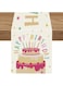 Azonee Happy Birthday Table Runner, Birthday Party Table Decoration Kitchen Dining Outdoor Picnics Table, Birthday Cake Table Runner Flax Texture (13.7 x 72 Inch)