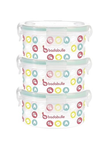 Badabulle Container Set , 3 x 300 ml, Pieces of 3