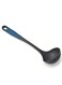 Soft Touch Handle Nylon Ladle Blue/Grey Color 34X9X7 Cm