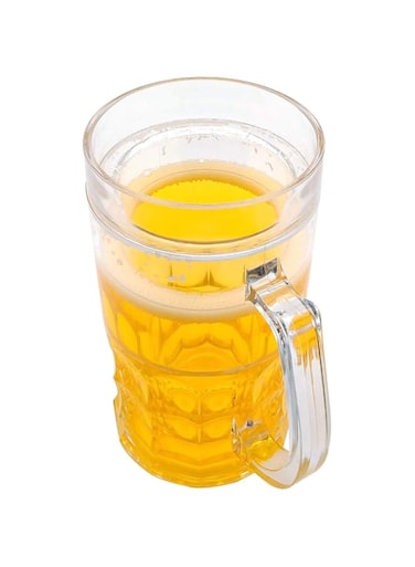 GARASANI 450ml Creative Double Mezzanine Summer Town Ice Spoof Fake Beer Mug Home Decoration Accessories Funny Novelty Cup Gift