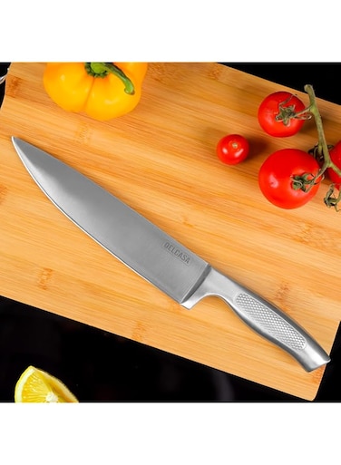 Delcasa DC3196 Chef Knife, 8-Inch Size, Silver