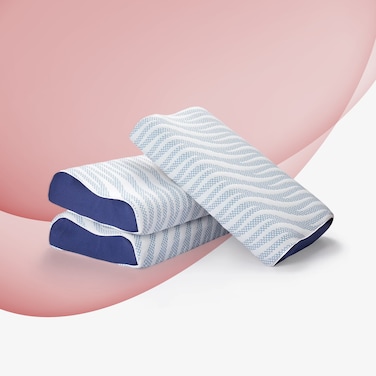 Sleepwell Impression Curve Moulded Foam Pillows For Painfree Head And Neck Support