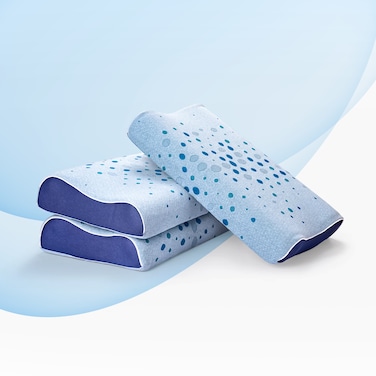 Sleepwell Latex Plus Curve Pillow For Comfortable Head And Neck Support