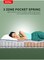 Kurlon Earth Spring Mattress   3-Zone Pocket Spring Mattress   Medium-Firm Support    Natural Latex   Ideal for Spinal Alignment   King Size Mattress  200Lx180Wx25H Cms