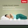 Kurlon Earth Spring Mattress   3-Zone Pocket Spring Mattress   Medium-Firm Support    Natural Latex   Ideal for Spinal Alignment   King Size Mattress  200Lx200Wx25H Cms