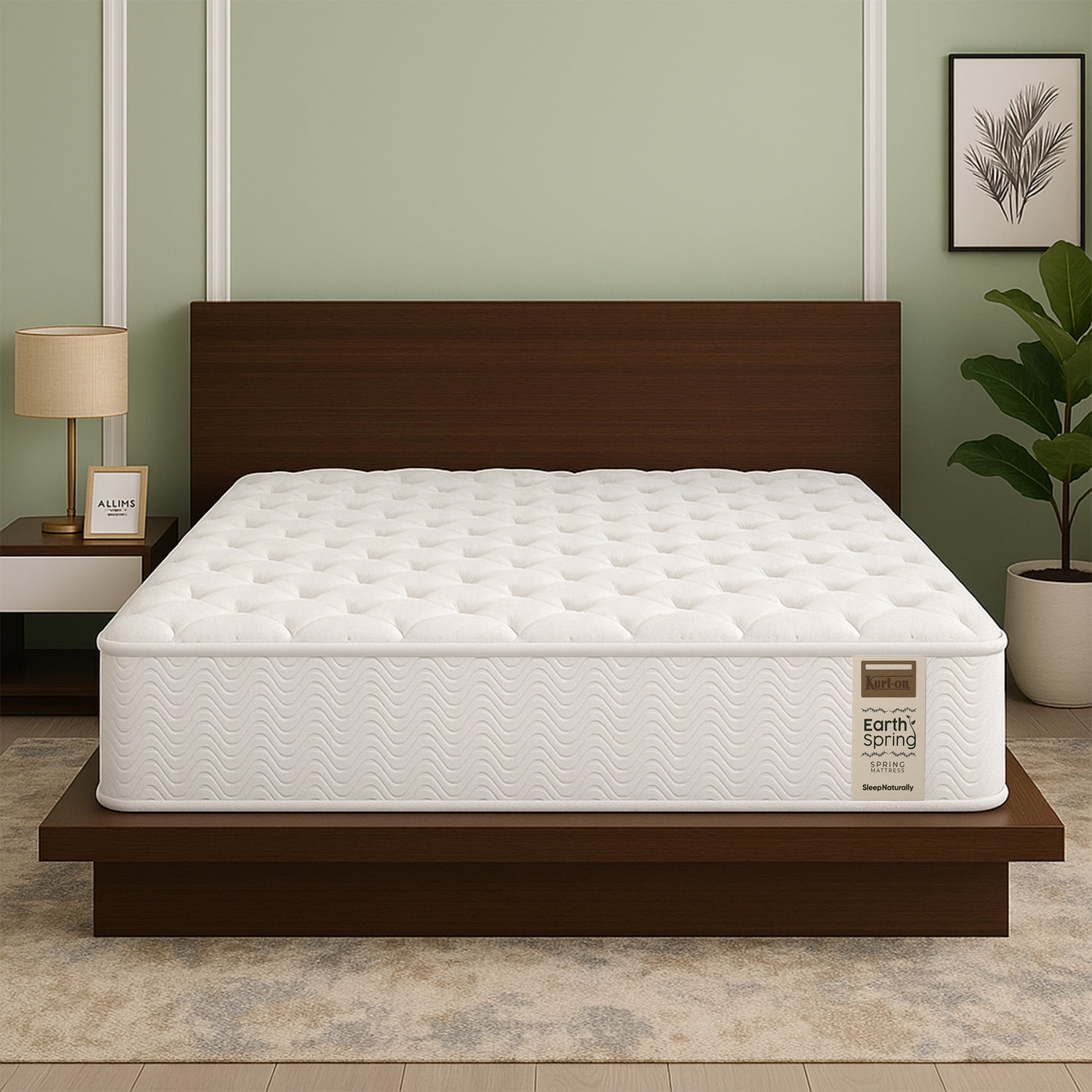 Buy Kurlon Earth Spring Mattress 3-Zone Pocket Spring Mattress Medium ...