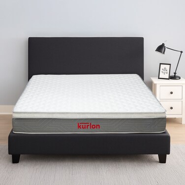 Kurlon Spring Rest Pocket Premium Mattress Pocket Spring Mattress Medium Firm Support HR Foam, Natural Latex, Memory Foam Queen Size Mattress 200Lx150Wx25H Cms 10 Yrs Warranty