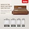Kurlon DuoRest Premium Mattress   Dual Comfort   Medium Firm  Support   Dual Reversible Mattress   High Resilience (HR) Foam   Bonded Foam   Single Size Mattress  200L X 90W X 20H Cms  10 Yrs Warranty