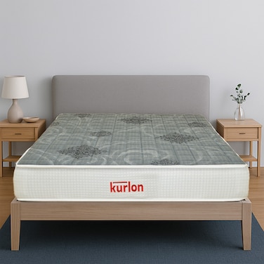 Kurlon Mermaid Mattress High Resilience (HR) Foam Rebonded Foam Medium Firm Support Queen Size Mattress 200L X 160W X 25H Cms 10 Yrs Warranty