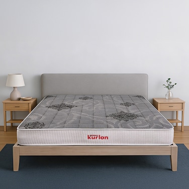 Kurl-On Spinekare Mattress Orthopedic Mattress Rebonded Foam Rubberized Coir King Size Mattress Firm Support 200Lx180Wx20H Cms 7 Years Warranty