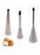 NADOBA 3PCS Piping Bag Nozzles Set Stainless Steel Cake Decorating Cake Tips For Puff