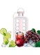 Portable Ball Ice Maker Bottle - 2 in 1 Portable Ice Ball and Round Cube Making and Portable Silicone Ice Ball Maker with 17 Grids Flat Body for Quick Chilling and Perfect Cocktails (Pink)