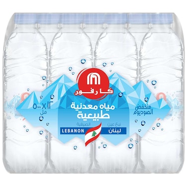 Carrefour Natural Mineral Water 500ml Pack of 12