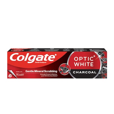 Colgate Optic White Charcoal Whitening Toothpaste 75ml