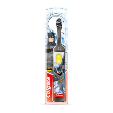 Colgate Kids 6+ Years Assorted Barbie/Batman Extra Soft Battery Powered Toothbrush 1 PC