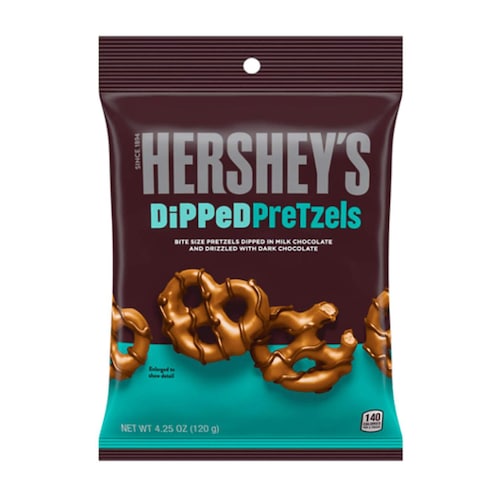 Hershey&#39;s Dipped Pretzels in Milk Chocolate and Dark Chocolate 120g